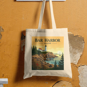 Vintag Bar Harbor Maine Tragetasche