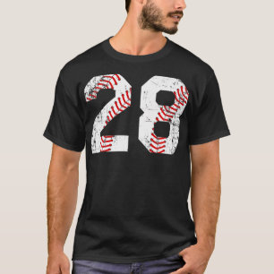 Vintag Baseball 28 Jersey Number Premium T-Shirt