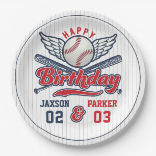 Vintag Baseball All Star Joint Geburtstag Pappteller