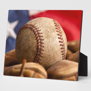Vintag Baseball Fotoplatte
