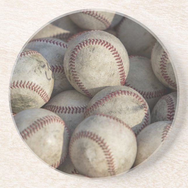 Vintag Baseball Getränkeuntersetzer (Vorne)