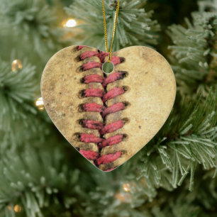 Vintag Baseball Keramik Ornament