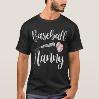 Vintag Baseball Nanny Funny Baseball Geschenke T-Shirt