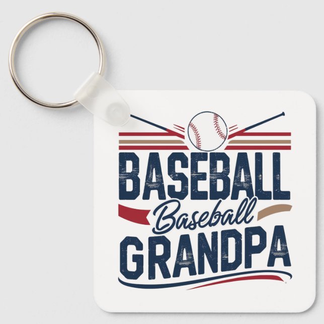 Vintag Baseball Opa Schlüsselanhänger (Vorderseite)