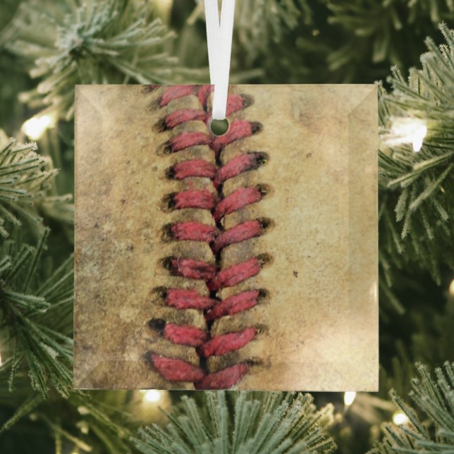 Vintag Baseball Ornament Aus Glas (Insitu)