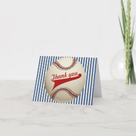 Vintag Baseball Vielen Dank Dankeskarte