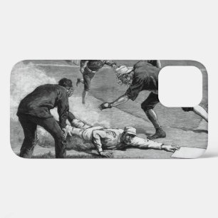 Vintag Baseball von Thure De Thulstrup, 1885 Case-Mate iPhone Hülle