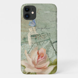 Vintag Beach Bicycle Rustikales Holz Rosa Rosa Ros Case-Mate iPhone Hülle