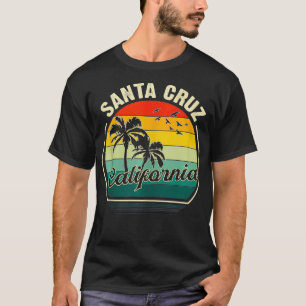 Vintag Beach California Summer Sunset Palm T-Shirt