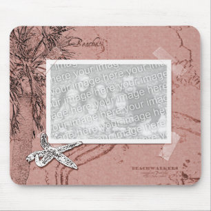 Vintag Beach Erinnerungen Foto Frame Mousepad