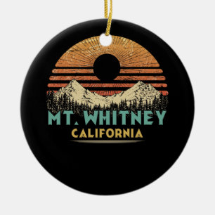 Vintag beängstigend Mt Whitney California Sunrise Keramik Ornament