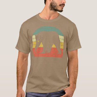 Vintag Bears Retro Bears Silhouette Süße Tier L T-Shirt