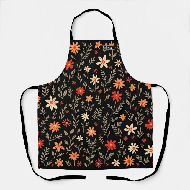 Vintag Beautiful Floral Trendy Collection Schürze (Vorderseite)
