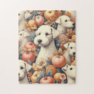 Vintag Bedlington Terrier Nahtlos
