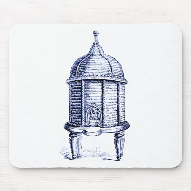 Vintag Beehive Blue Tint Mousepad (Vorne)