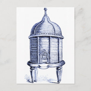Vintag Beehive Blue Tint Postkarte