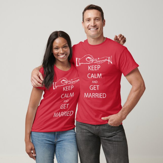 Vintag BEHALTEN CALM VERHEIRATET T-Shirt (Unisex)