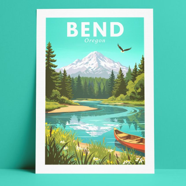 Vintag Bend Oregon Postkarte (Von Creator hochgeladen)