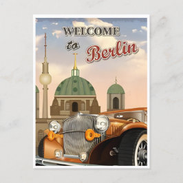Vintag Berlin Deutschland Reiseallemagne Postkarte