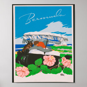 Vintag Bermuda Vintage Reise Poster