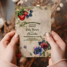 Vintag Berry Sweet Wild Berries Babydusche