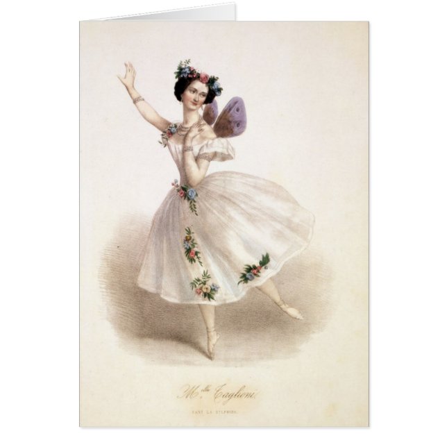 Vintag - berühmte Ballerina MarieTaglioni, (Vorne)