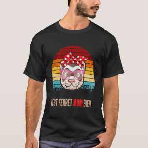 Vintag Best Ferret Mama je Tiermutter T-Shirt