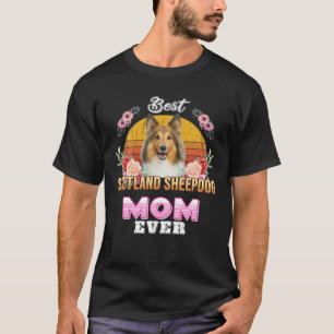 Vintag Best Shetland Sheepdog Mama je Mütter Da T-Shirt