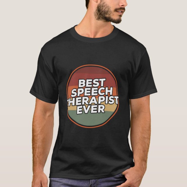 Vintag Best Speech Therapist je T-Shirt (Vorderseite)