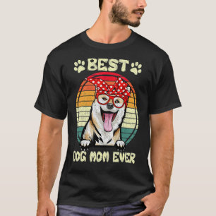 Vintag beste Shiba Inu Mama je Hund Mama Mutter T-Shirt