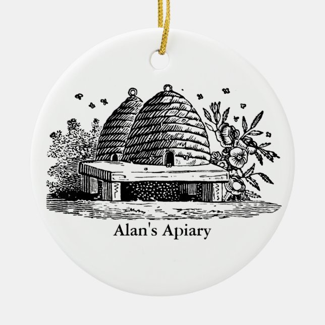 Vintag Bewick Beehive Keramik Ornament (Vorne)
