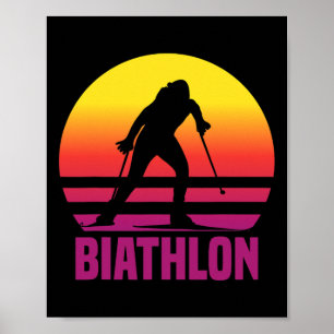 Vintag Biathlon Il Museo in erba Poster
