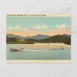 Vintag, Bibersee, Asheville, North Carolina Postkarte