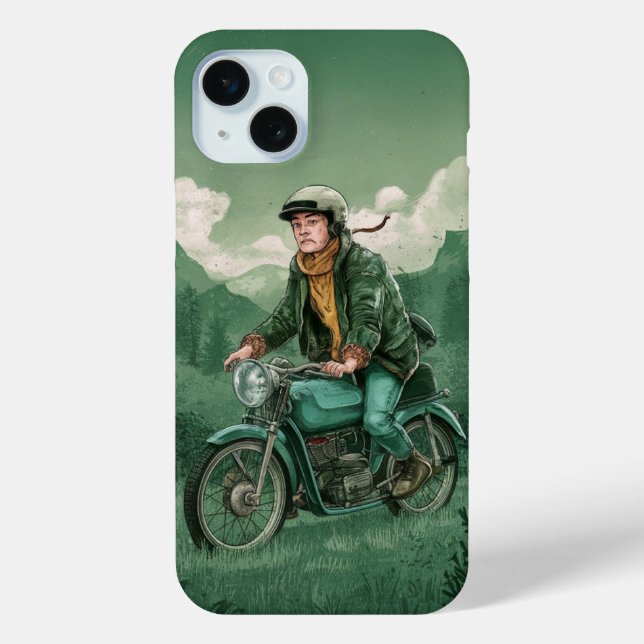 Vintag Biker Case-Mate iPhone Hülle (Rückseite)