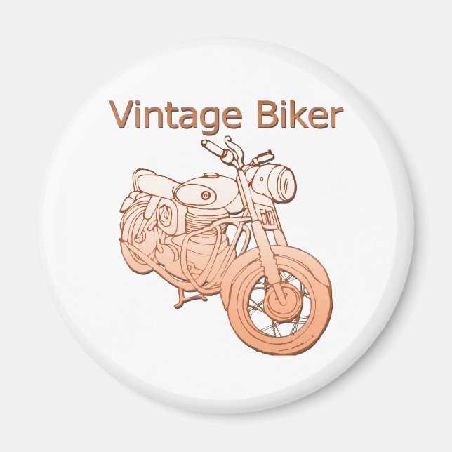 Vintag Biker Magnet (Vorne)
