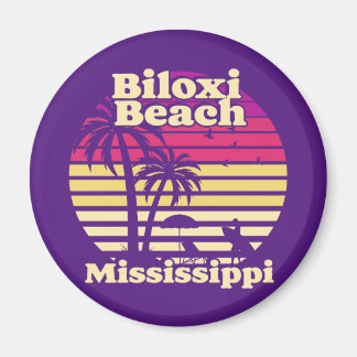 Vintag Biloxi Beach Mississippi Magnet