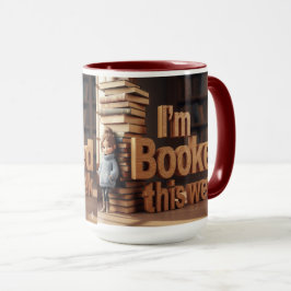 Vintag bin ich diese Woche gebucht Tasse