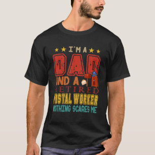 Vintag bin ich ein Vater und ein veraltetes Postar T-Shirt