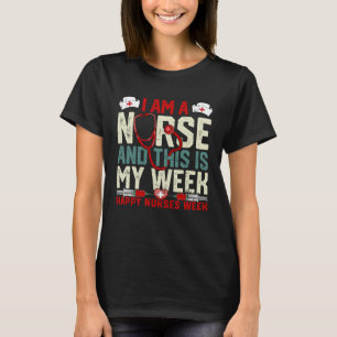 Vintag bin ich Krankenschwestern und Krankenpflege T-Shirt