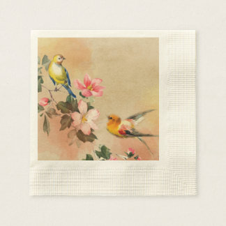 Vintag Bird Napkins Serviette