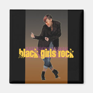 Vintag Black Girls Rock Magnet