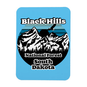 Vintag Black Hills National Forest South Dakota Magnet