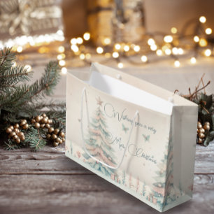 Vintag blass Frohe Weihnachten Große Geschenktüte