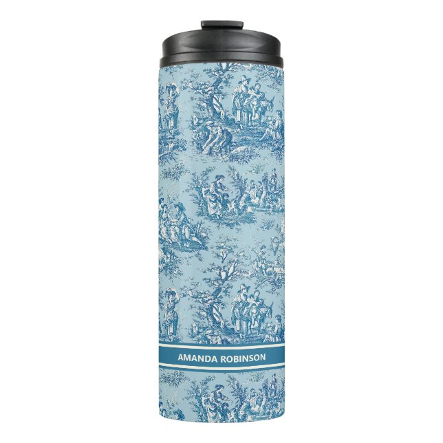 Vintag-blaue aquamarine Joule Thermosbecher (Vorderseite)