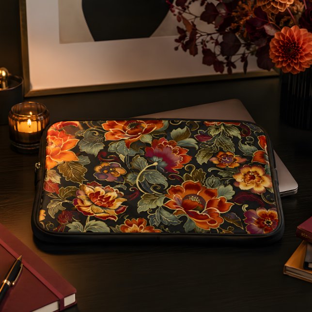 Vintag Bloom Elegance Computerschläfchen Laptopschutzhülle (Von Creator hochgeladen)