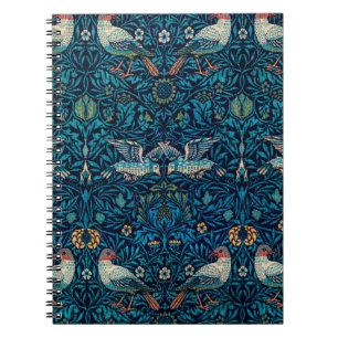 Vintag Blue Bird von William Morris Notizblock