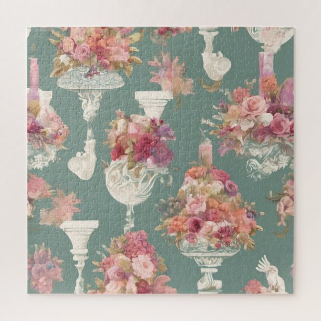 Vintag Blue Bouquet (Vertikal)