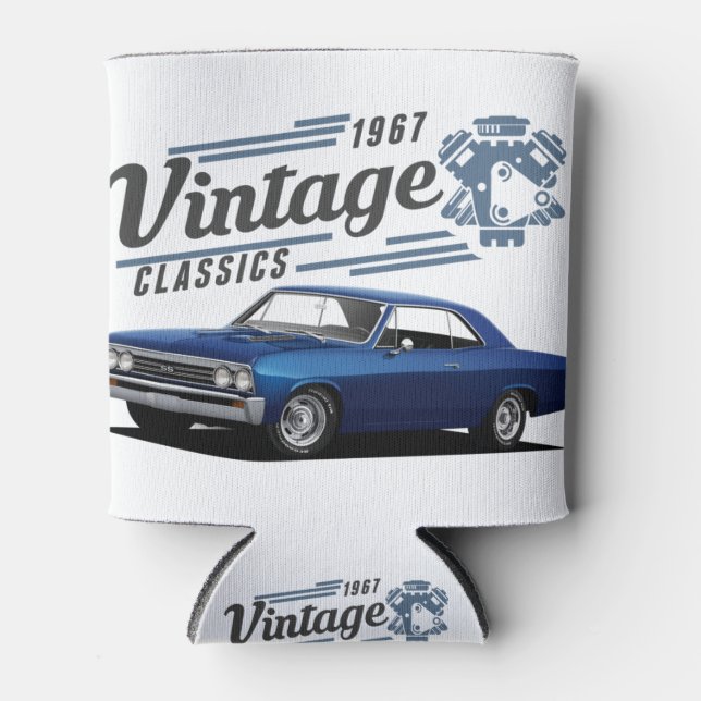 Vintag Blue Chevelle Dosenkühler (Vorderseite)
