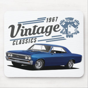 Vintag Blue Chevelle Mousepad