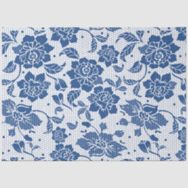 Vintag Blue Chinoiserie Dekoupage Seidenpapier